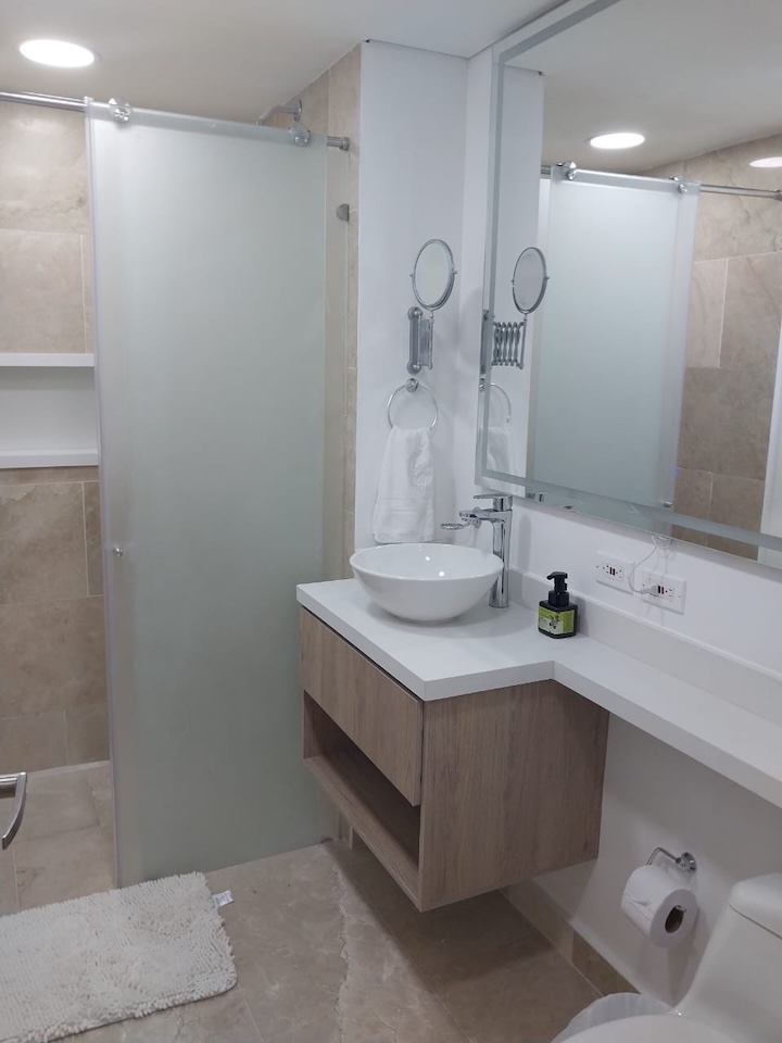 Bathroom in Cartagena Beach Resort Suite 611