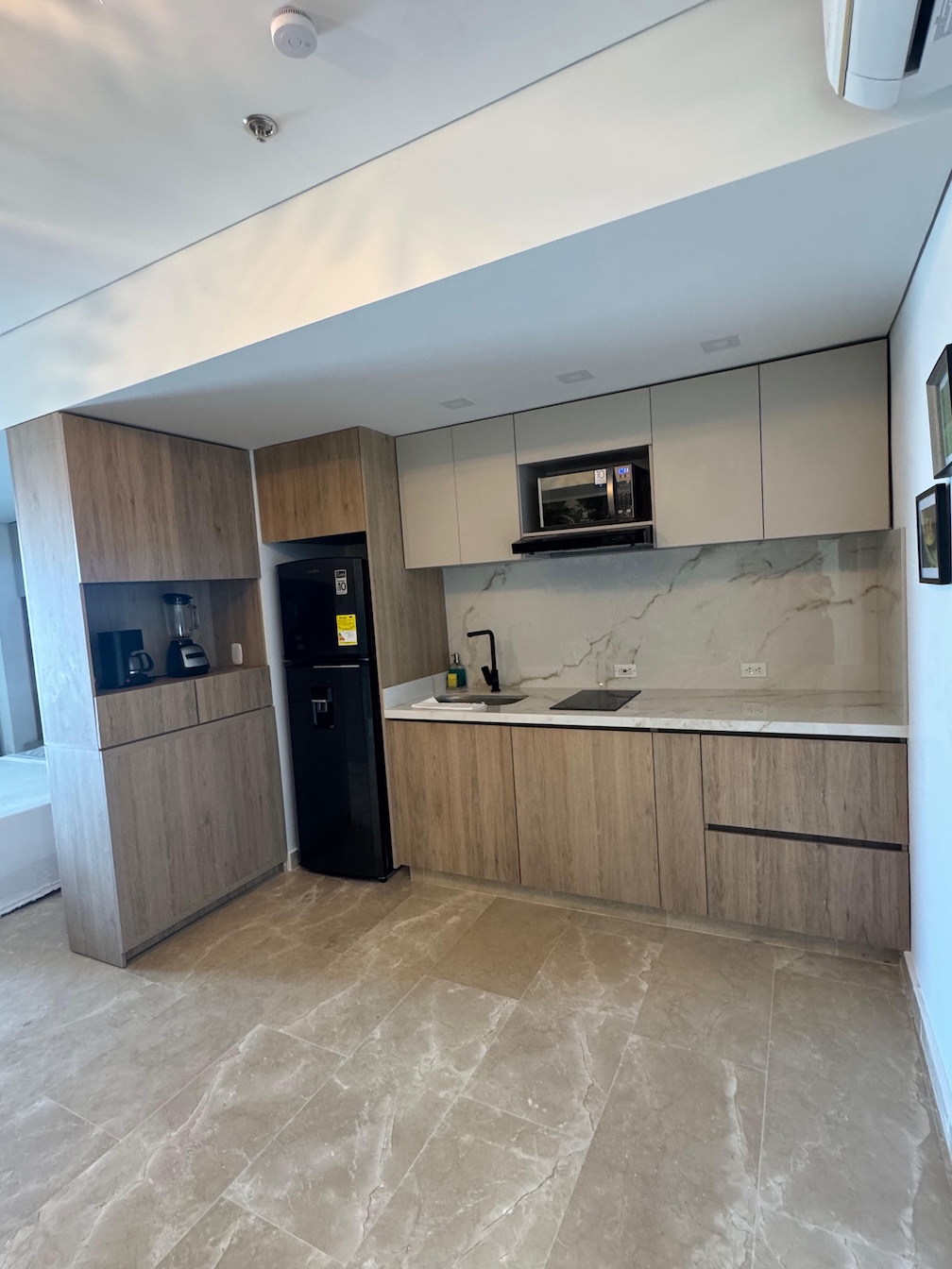 Coffee area in Cartagena beach apartment kitchen