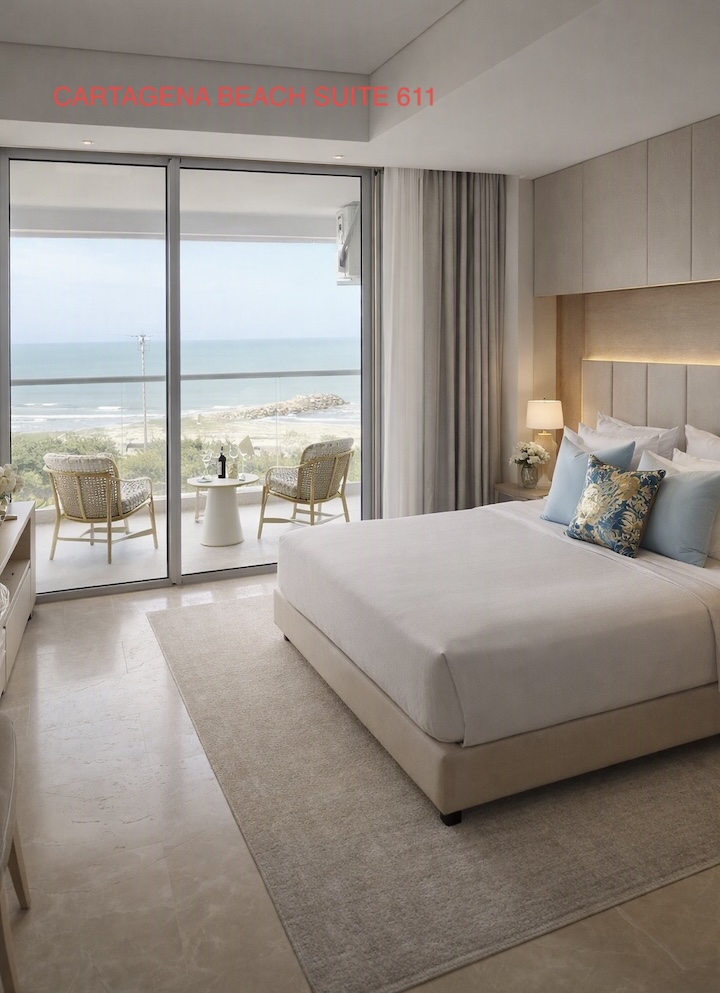 Cartagena Beach Resort Suite 611 ocean view