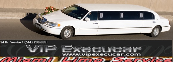 Limousine service for all of FloridBoca Raton, Green Acres, and Fort Lauderdale by VIP EXECUCAR Limos. (844)FL-LIMOS.
