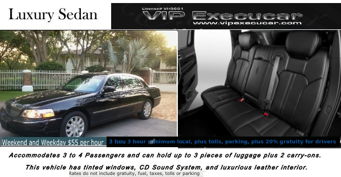 Our Black Lincoln Town cars have facilities including leather seating, temperature control and DVD