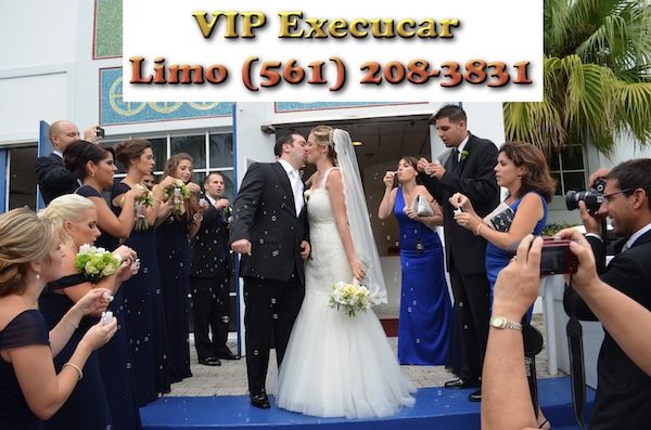 Wedding limousine photography for an elegant wedding day arrival