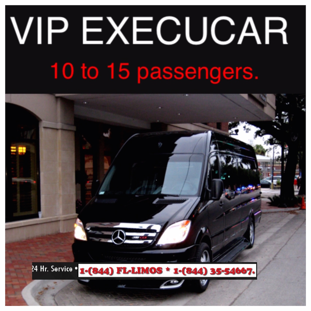 West Palm Beach limousine van to Miami Beach 